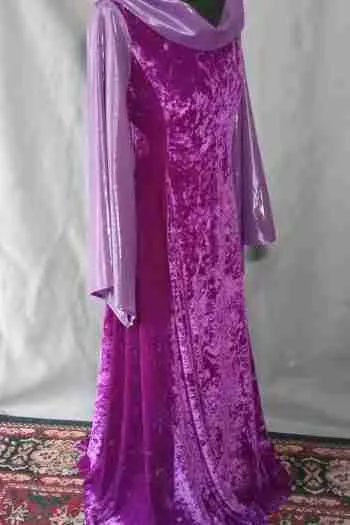 Purple Velvet Gown