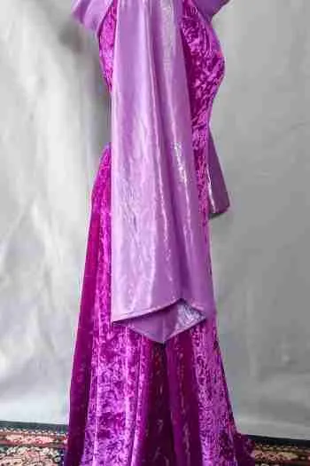 Purple Velvet Gown