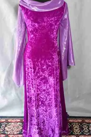 Purple Velvet Gown