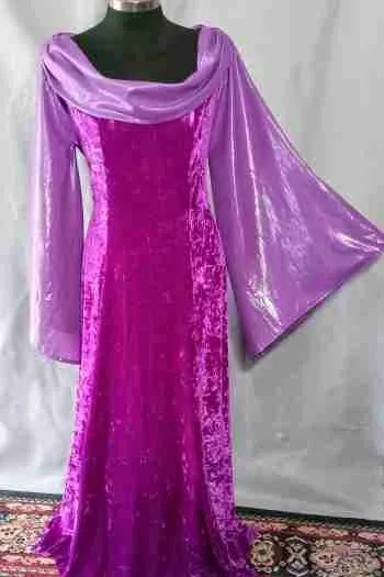 Purple Velvet Gown