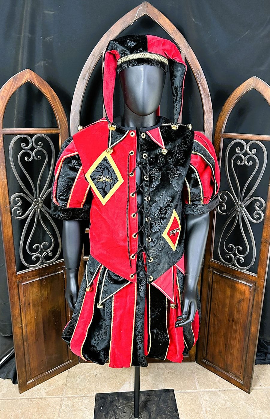 Renaissance Jester Costume, Fancy Size Medium